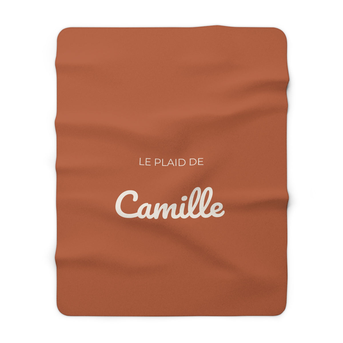 Plaid sherpa personnalisé au prénom