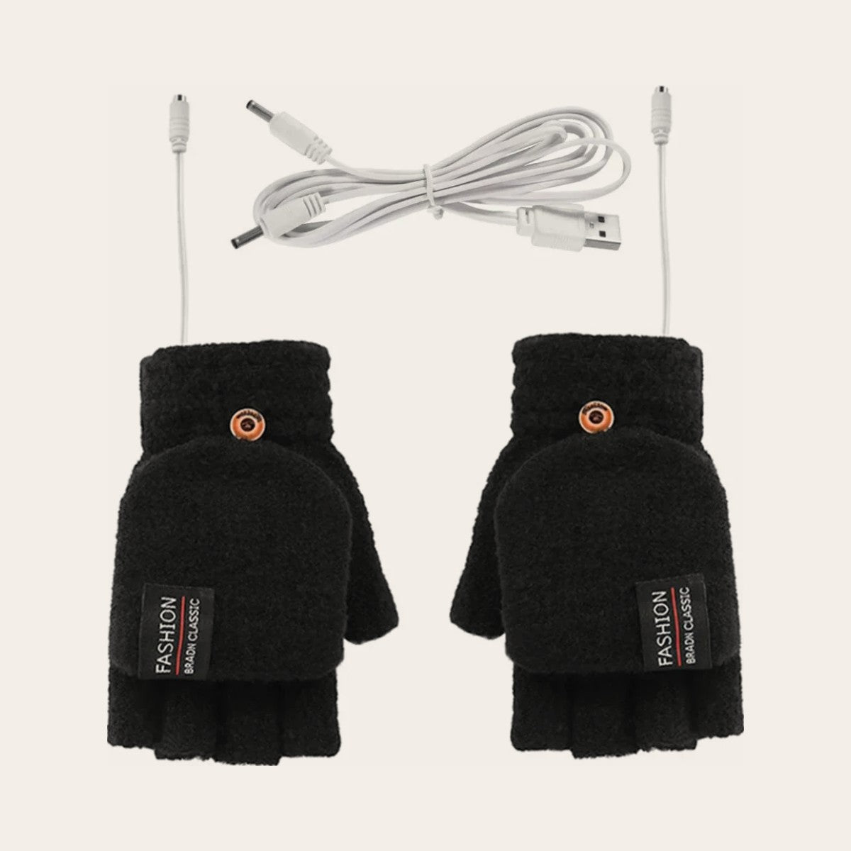 Mitaines chauffantes coloris noir